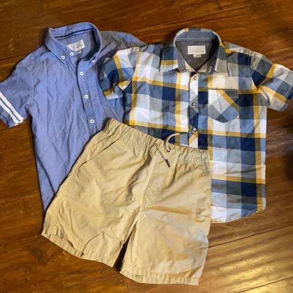 2 Craft‎ & Flow boys button down shirts & Sovereign Code shorts - Picture 1 of 8